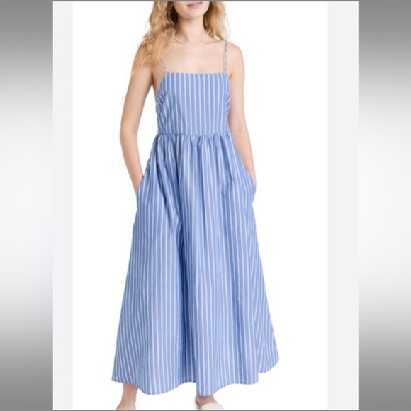 Apiece Apart Dresses & Skirts - Apiece Apart - Blue Striped Maxi Dress